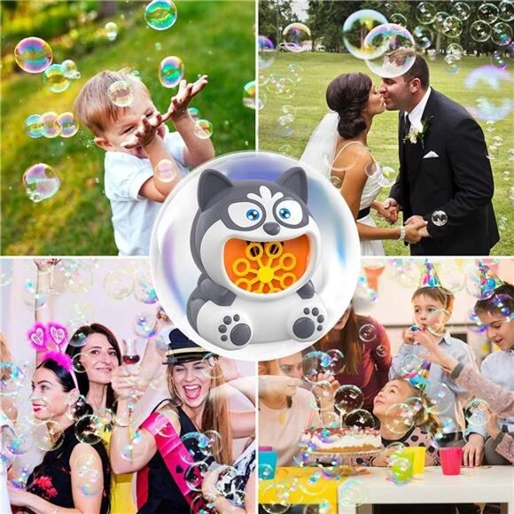 Bubble Machine, Bubble Blower for Kids, 1000+ Bubbles per Min - Picture 3 of 7